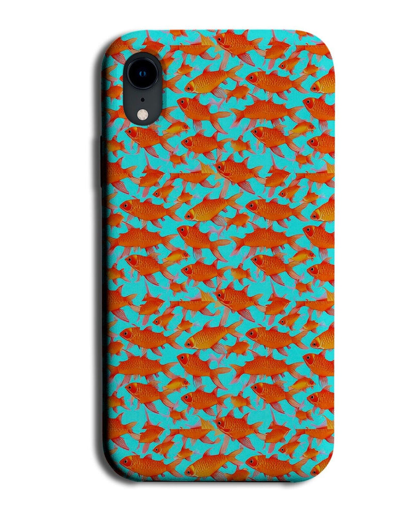 Goldfish Pattern Phone Case Cover Patterns Gold Fish Orange Neon Tank Pic BF83