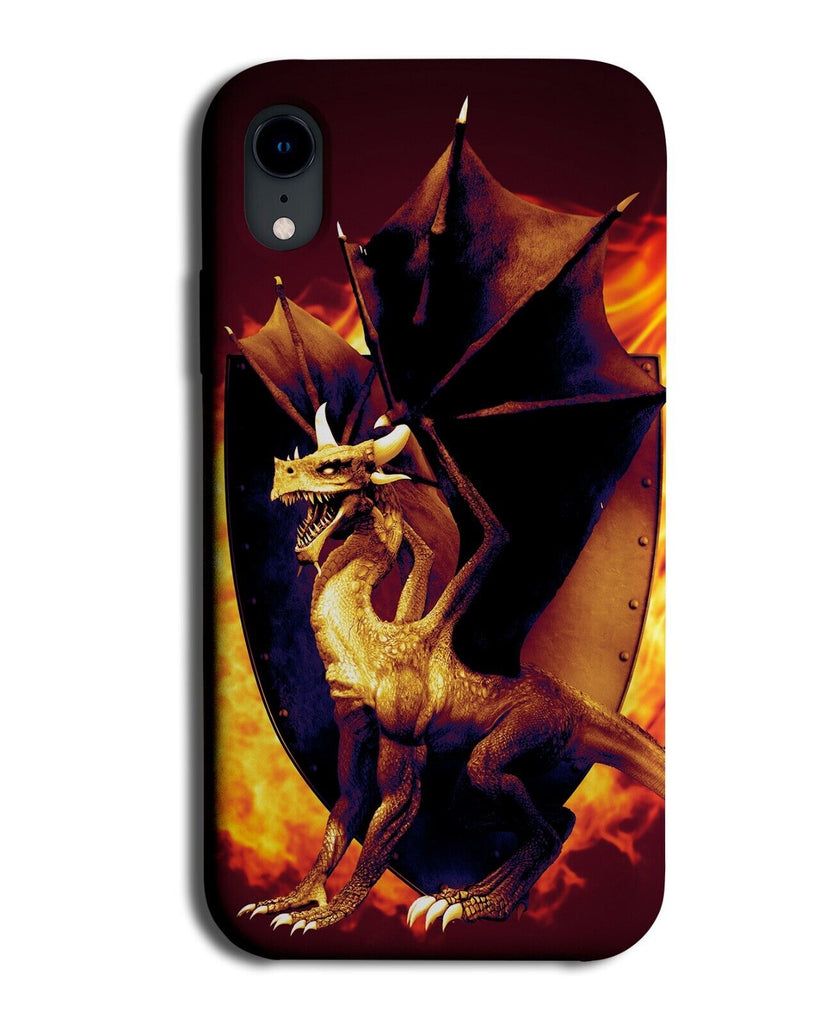 Dragon In Fire Flames Phone Case Cover Dragons Mythical Creature Fantasy P048