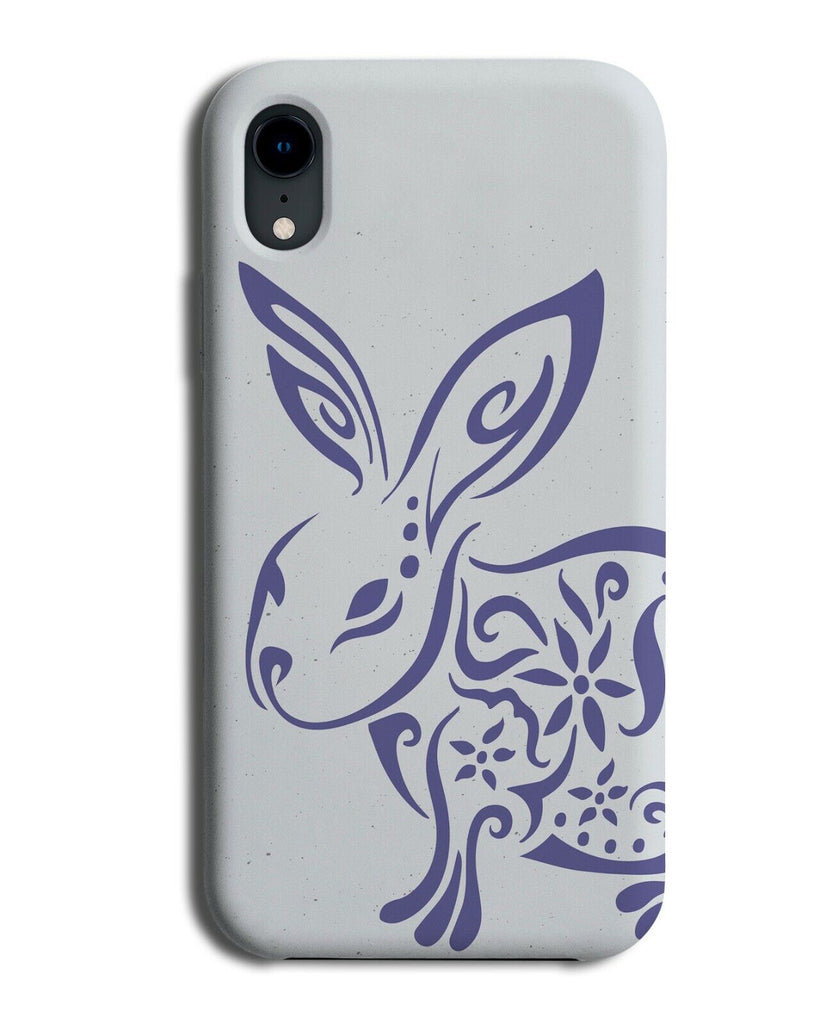 Tribal Rabbit Shape Phone Case Cover Rabbits Bunny Bunnies Outline K170