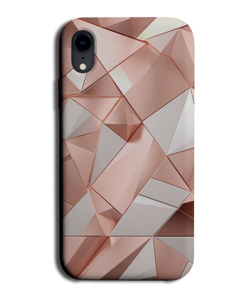 Rose Gold Geometric Shapes Phone Case Cover Marble Novelty Style Look Fancy CE52