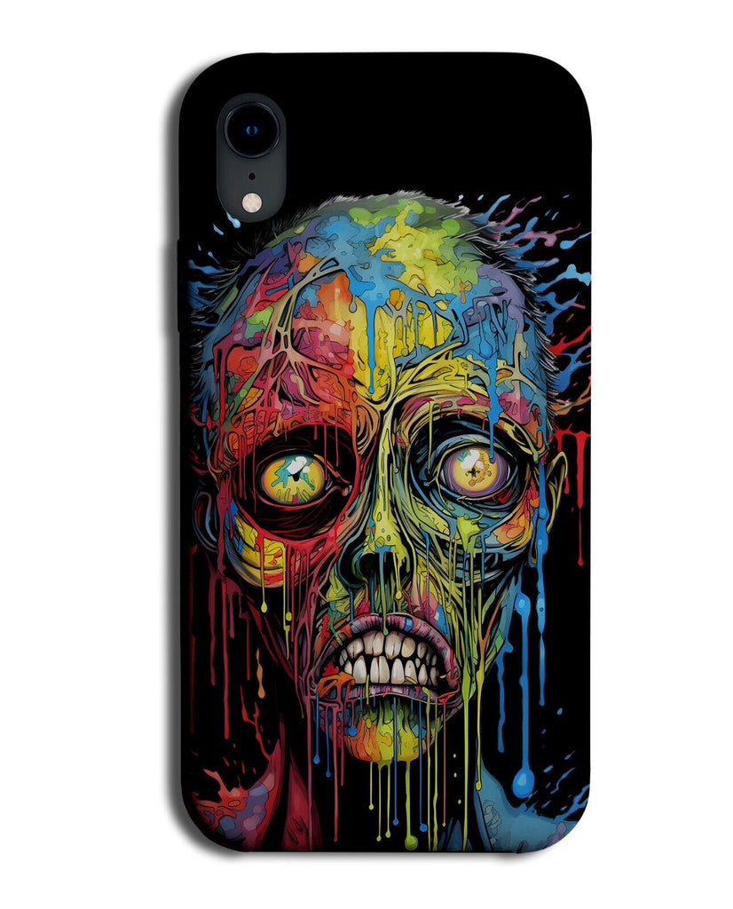 Colourful Pop Art Zombie Head Phone Case Cover Zombies Face Novelty Fun DH05