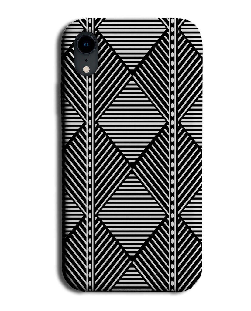 Black and White Geometric Pattern Phone Case Cover Kwanzaa Style Kwanzaas & P513