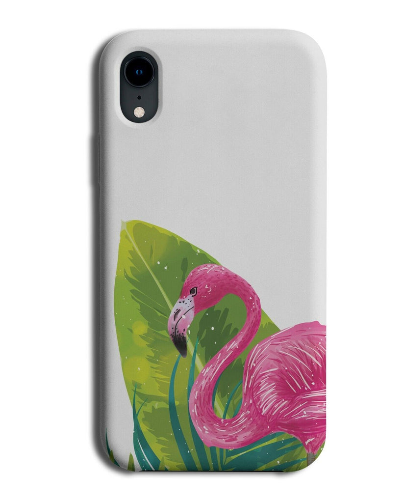 Hot Pink Flamingo Phone Case Cover Head Bird Birds Painting Drawing J405