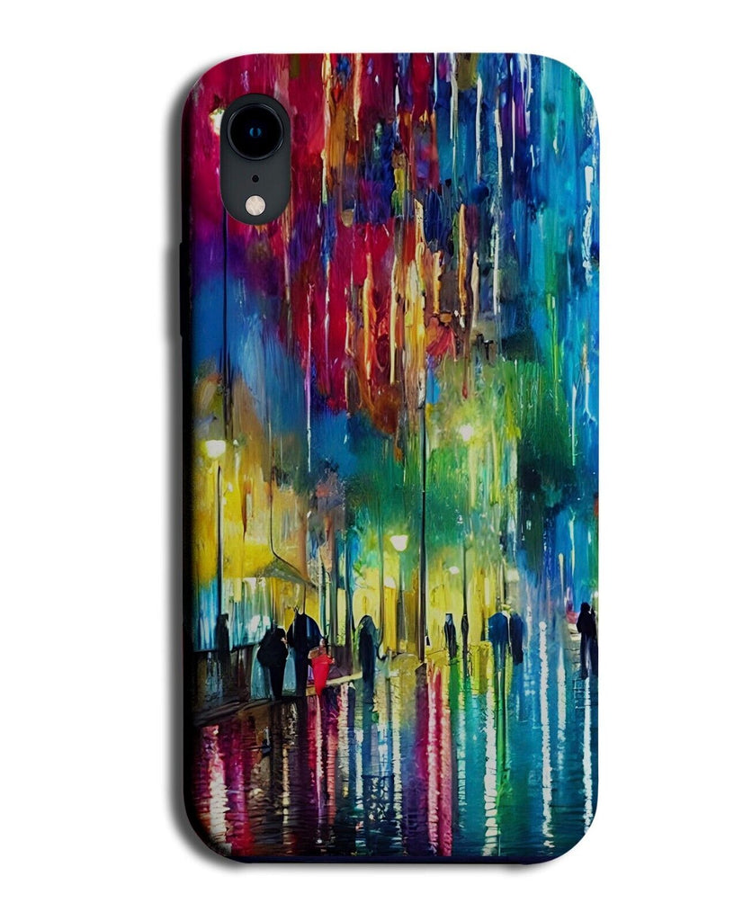 Colourful Central Park Dripping Paint Painting Phone Case Cover New York Q596A