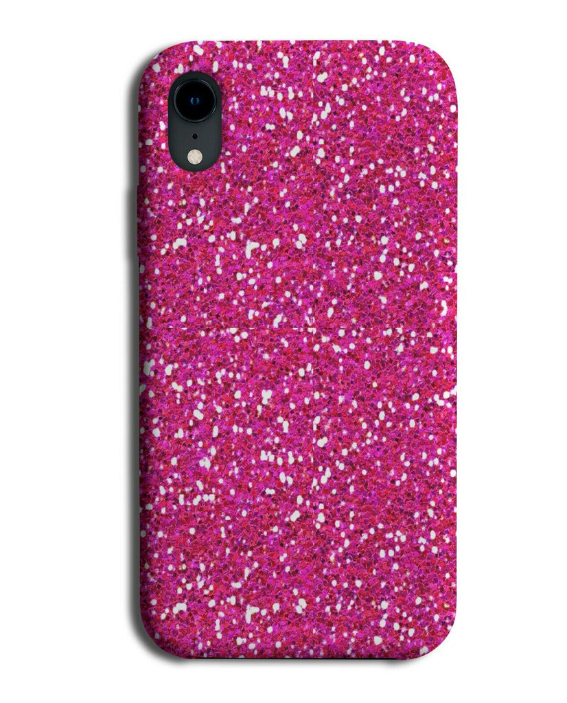 Hot Pink Glittery Print Phone Case Cover Printed Glitter Picture Design F709