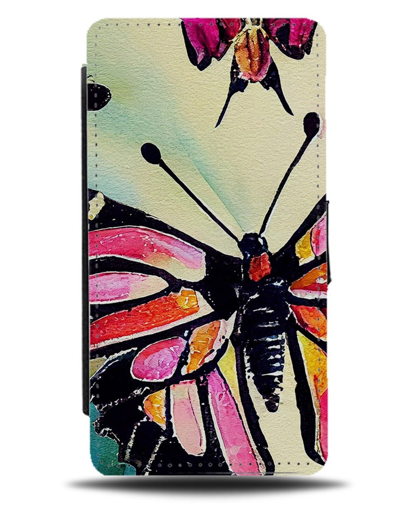 Watercolour Butterfly Artwork Print Flip Wallet Case Art Painting Wing AF36