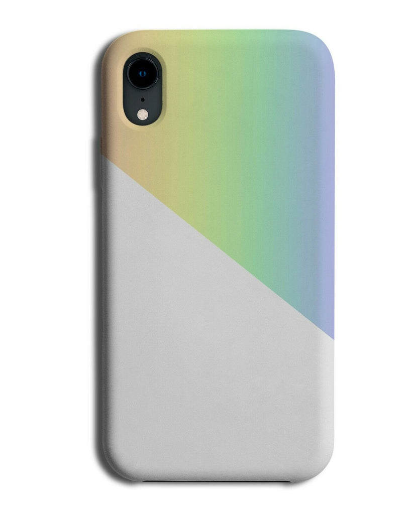 Rainbow Coloured And White Phone Case Cover Colourful Kids Novelty Coloured i401