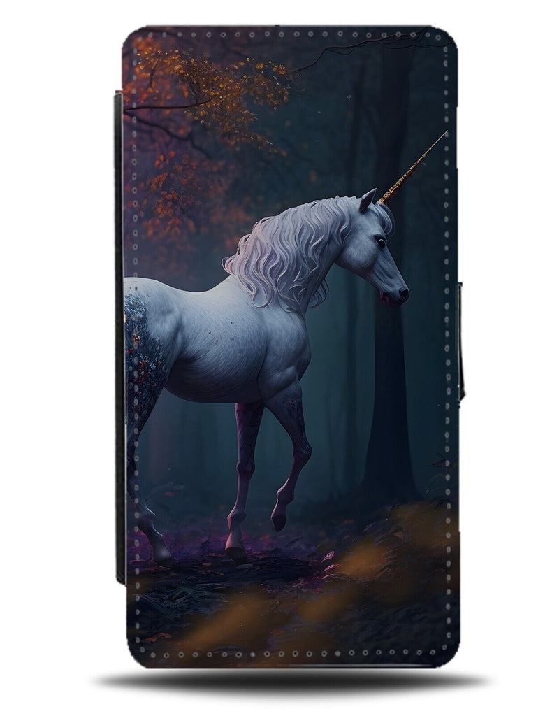 Beautiful Unicorn Flip Wallet Case Unicorns Magical Picture Photograph BZ76
