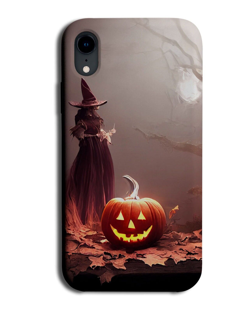Witch and Pumpkin Halloween Picture Phone Case Cover Witches Photo Scary BL21