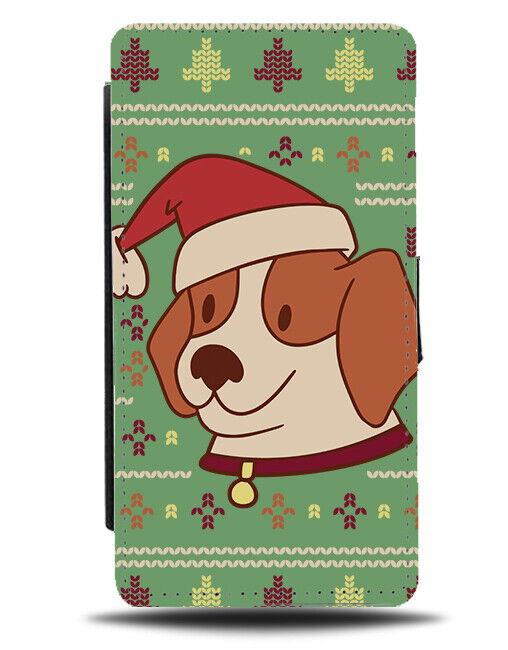 Ugly Wooly Christmas Print Design Flip Wallet Case Dog Dogs Funny Horrible N798