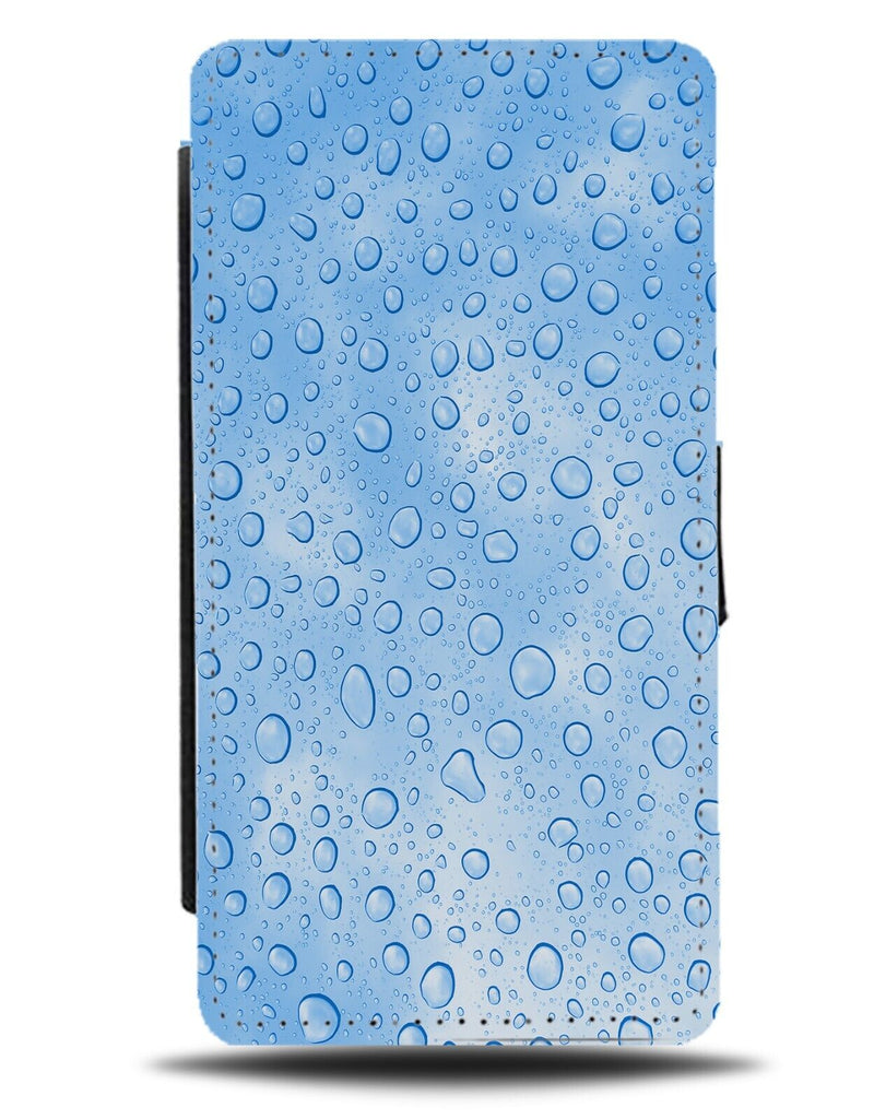 Raindrops Pattern Flip Wallet Case Raindrop Rain Drop Drops Bubble Bubbles CX43