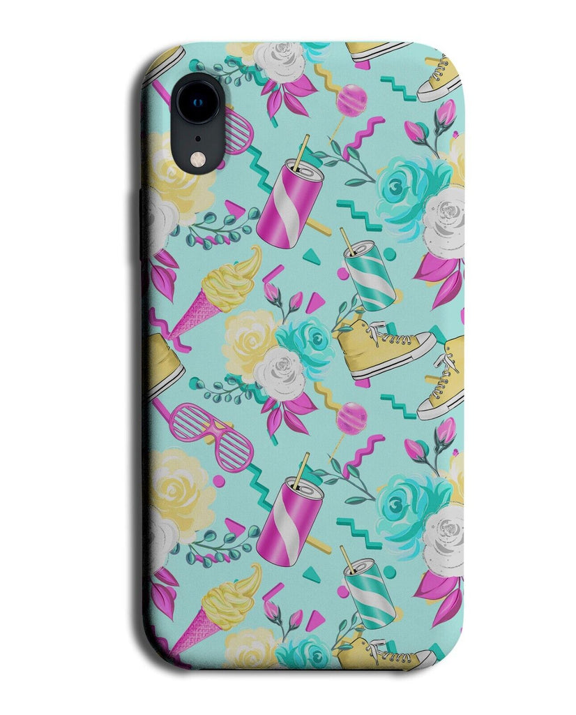Classic American 80s Style Phone Case Cover Design Pattern 80's Eighties BH56