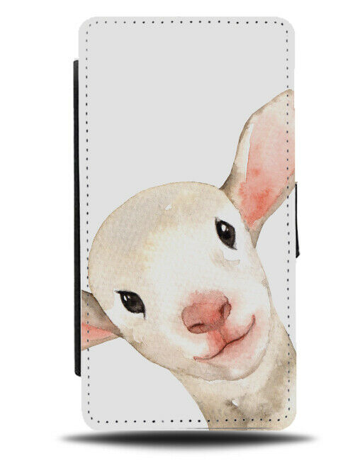 Lamb Watercolour Oil Painting Print Flip Wallet Case Photo Lambs Sheep H969