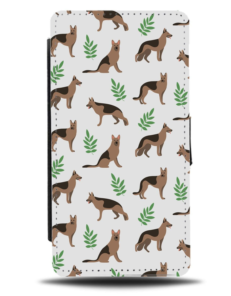 Alsatians Flip Wallet Case German Shepherds Shepherd Alsatian Dog Breed CC17
