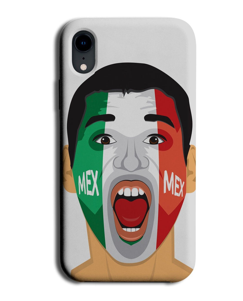 Mexican Football Fan Phone Case Cover Mexico Football Supports Face Paint LP78