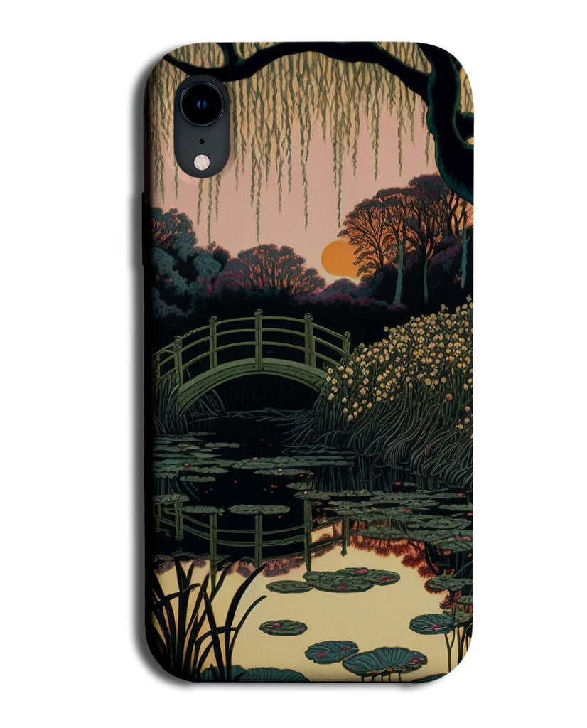 Japanese Gardens Sunset Phone Case Cover Garden Japan Oriental Sunrise Sun BB42