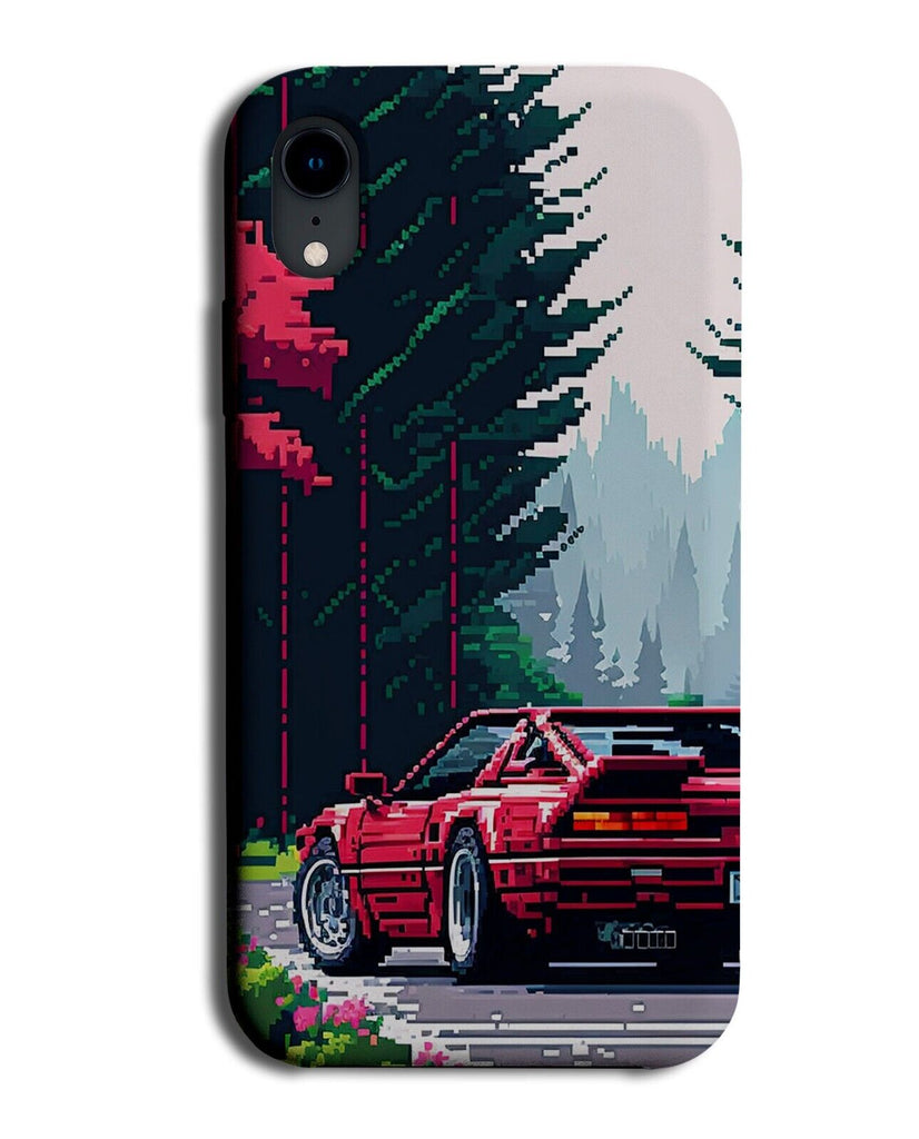 Vintage Red Sports Car On The Road Gaming Phone Case Cover Gamer Video Game BT11