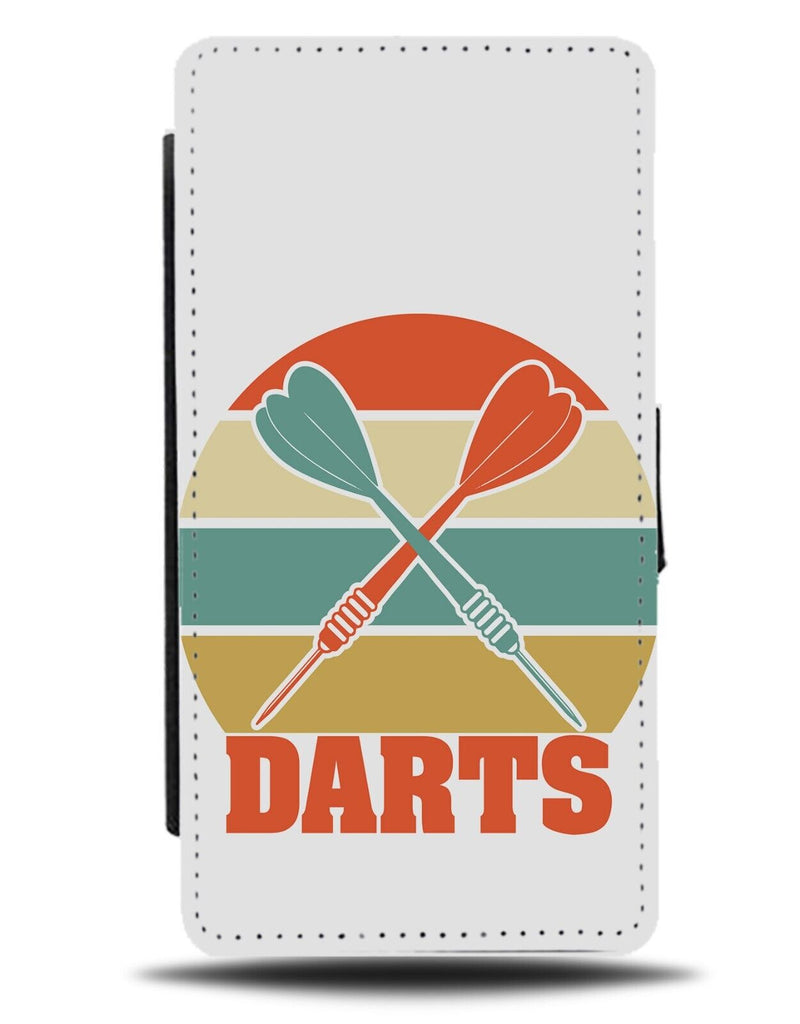 Darts Symbol Flip Wallet Case Sign Logo Pub Dart Team Arrow Arrows Mens BC45