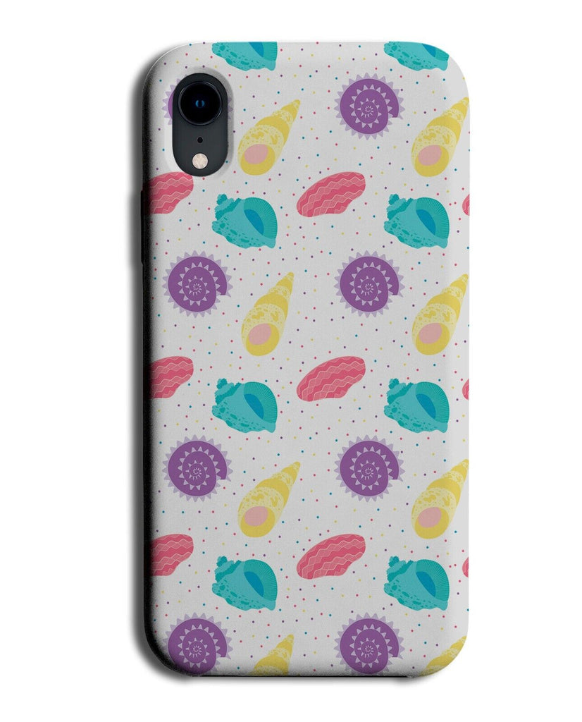 Colourful Seashells Phone Case Cover Shells Seashell Shapes Shaped Theme BK41