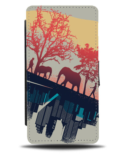 Elephant City Skyline Phone Cover Case Building Cities Concrete Jungle J331