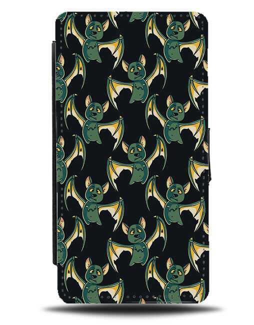Monsters Pattern Flip Wallet Case Monster Dragon Dragons Cartoon Kids H732