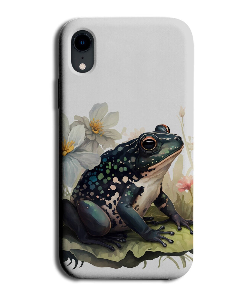 Black Toad Watercolour Painting Phone Case Cover Toads Frog Frogs Art BG29
