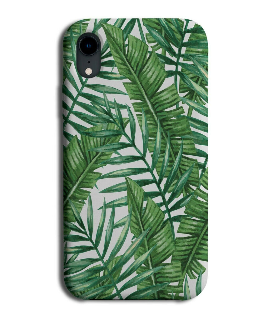 Dark Green Coloured Palm Tree Bushes Phone Case Cover Bush Plant Plants G633