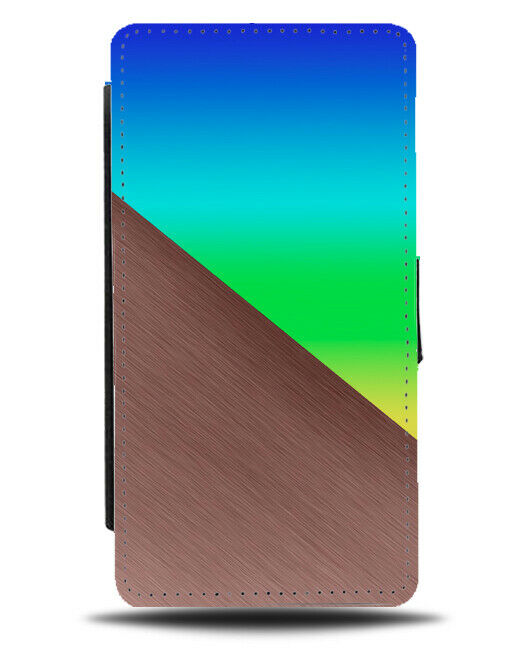 Multicoloured And Rose Gold Flip Cover Wallet Phone Case Multicolour Colour i405