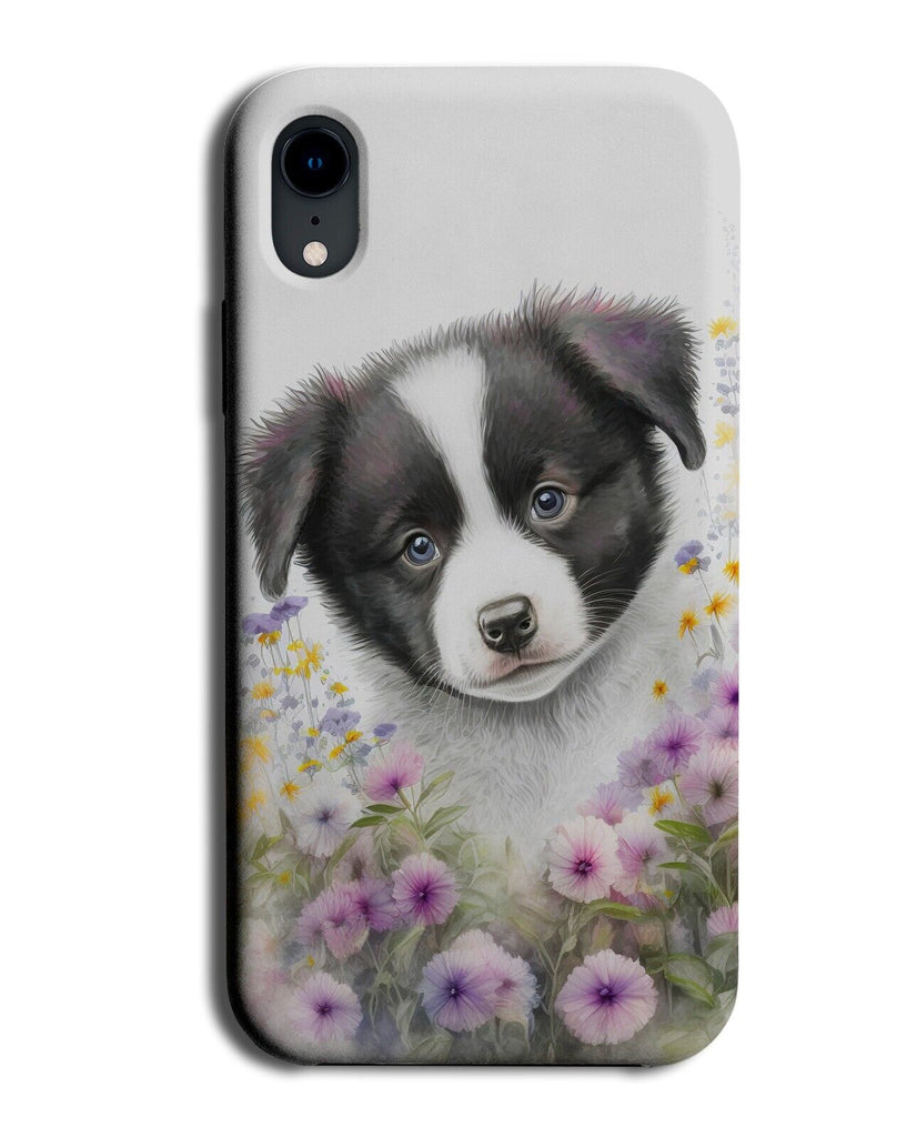 Baby Border Collie Phone Case Cover Flowers Collies Dog Dogs Pup Puppy Cute AD06