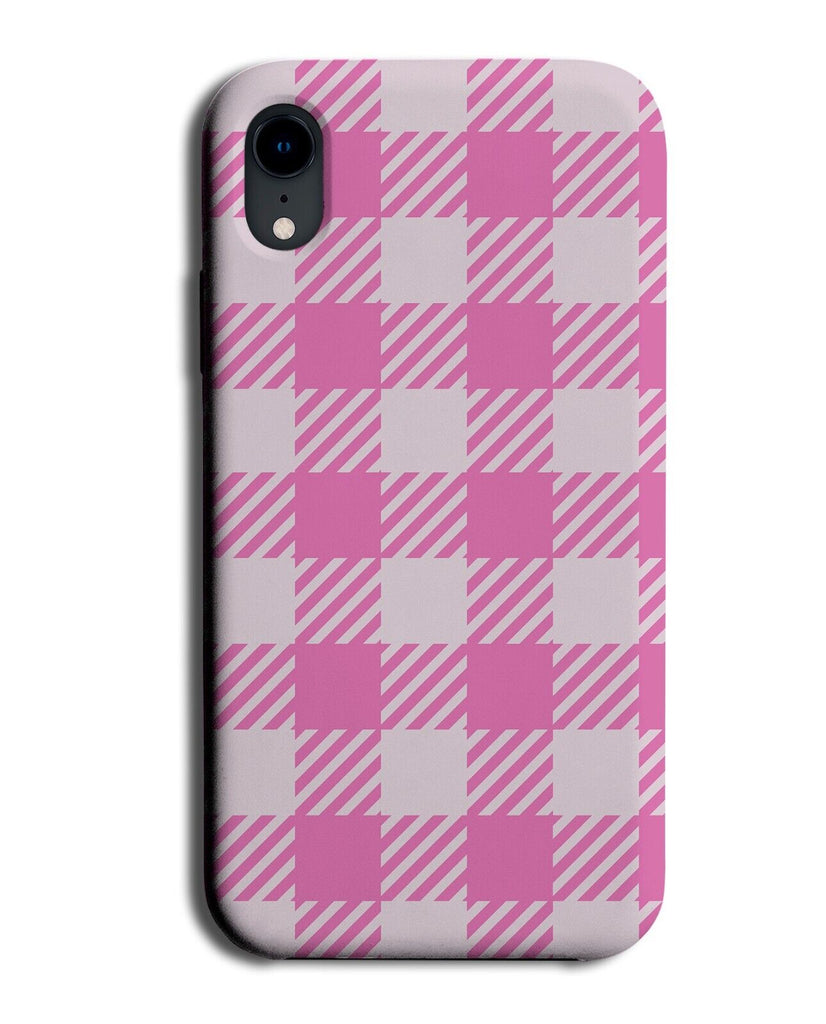 Baby Pink Tartan Pattern Phone Case Cover Gingham Flannel Houndstooth CJ45