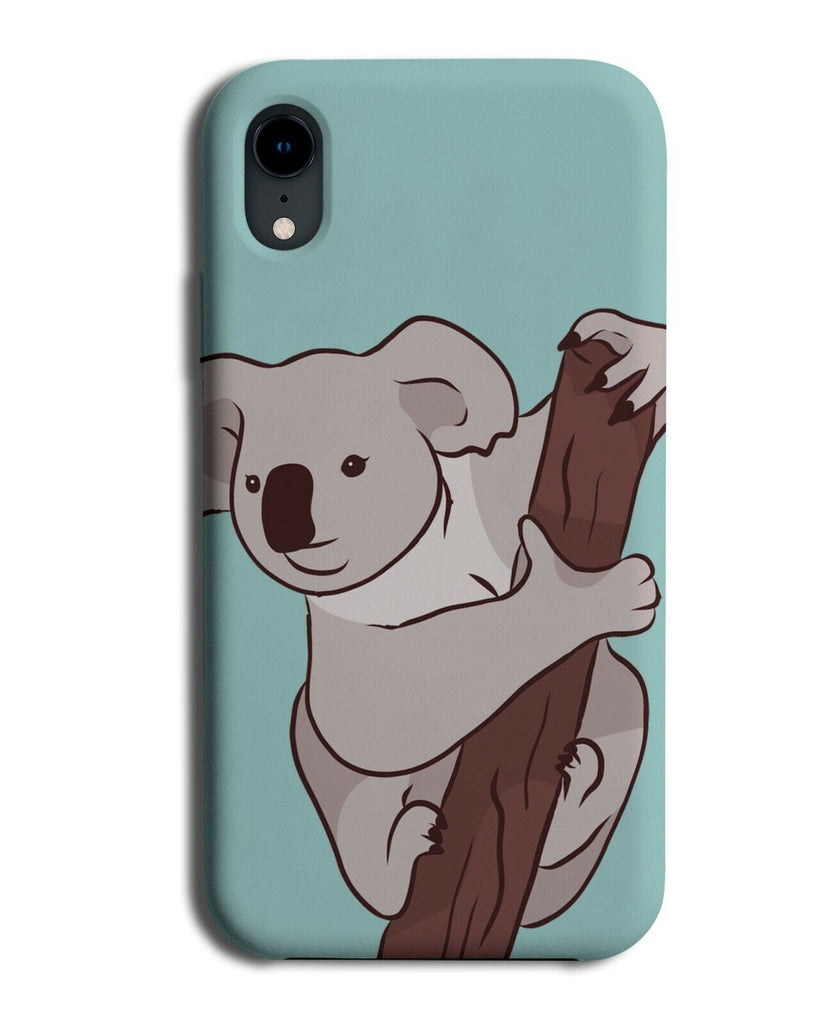 Cartoon Koala Bear Phone Case Cover Stylish Art Climbing On Tree Branch j665