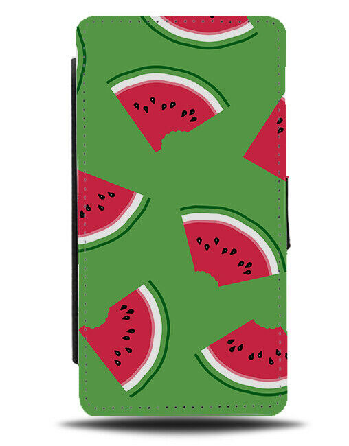 Girly Melon Slices Wallpaper Flip Wallet Case Pattern Picture Design E804