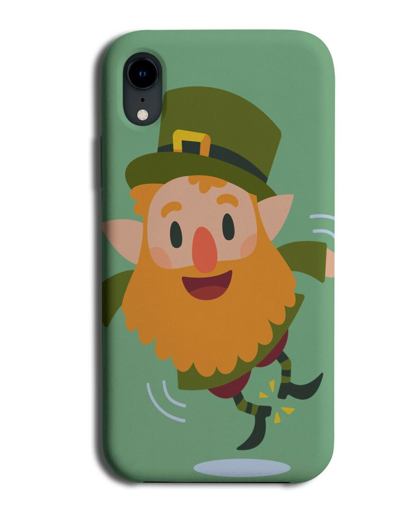 Happy Leprechaun Jump Phone Case Cover Irish Beard Cartoon Outfit J599