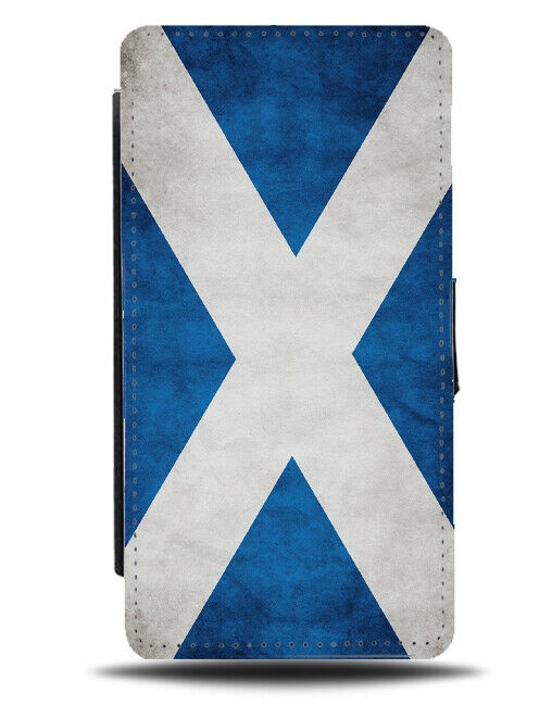 Scotland Flag Flip Cover Wallet Phone Case Scottish Flags St Andrews Andrew B773