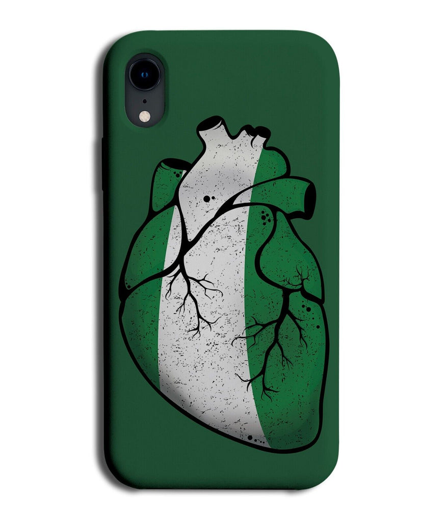 Nigerian Heart Phone Case Cover Nigeria Flag Hearts Pattern Design Gift DH60