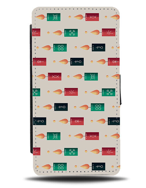 Kwanzaa Candles Pattern Flip Wallet Case Design Candle Cartoon Flames K804