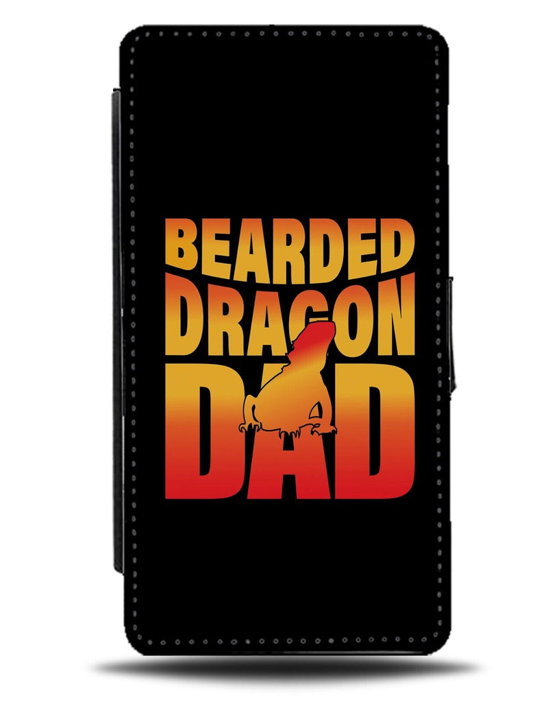 Bearded Dragon Dad Flip Wallet Case Dragons Lizard Lizards Pet Owner Boys CZ04