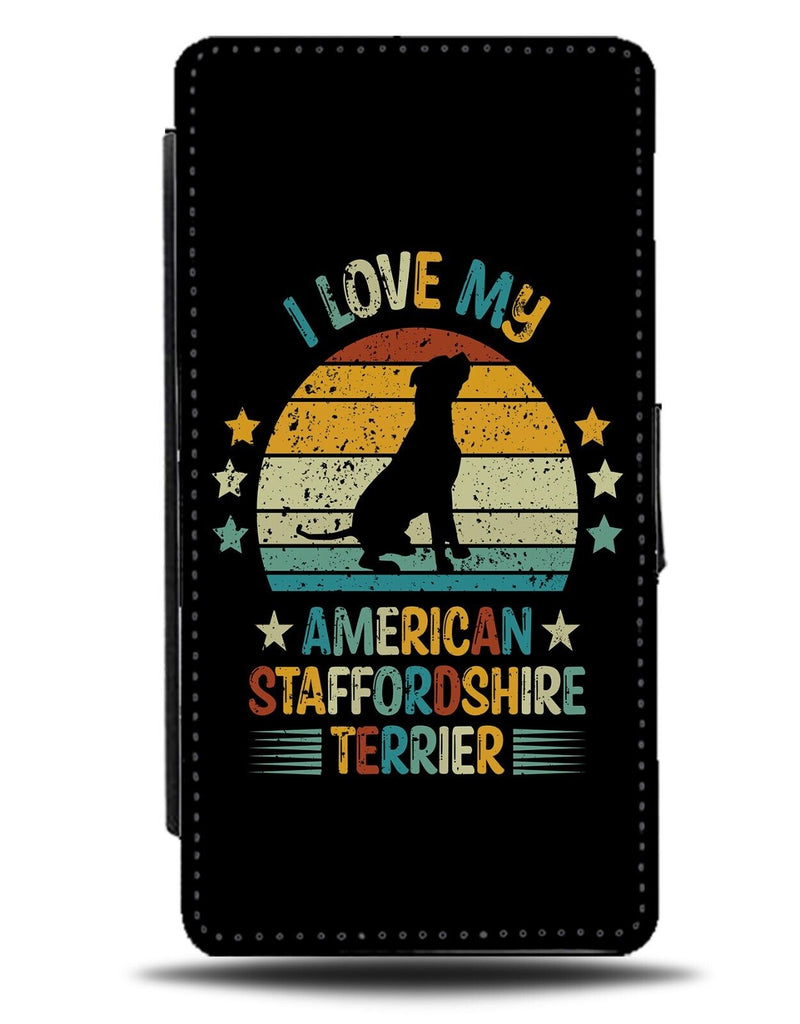 I Love My American Staffordshire Terrier Flip Wallet Case Dog Dogs Breed CY74