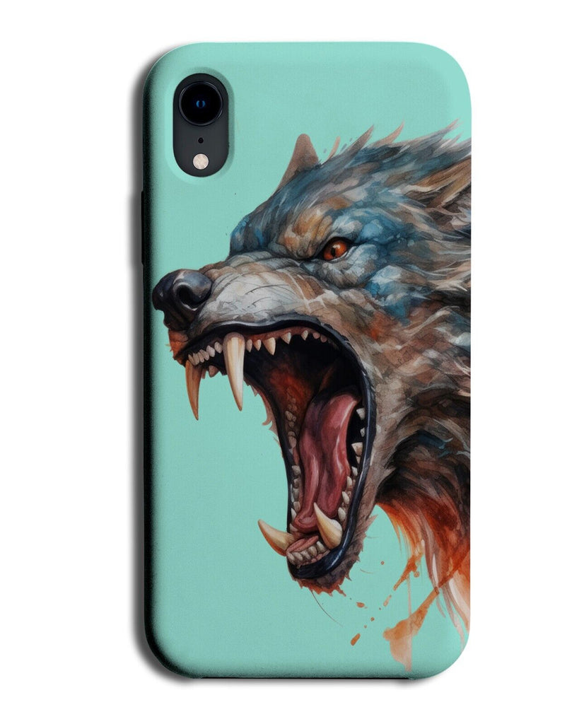 Angry Growling Werewolf Phone Case Cover Head Wolfs Wolves Wolf Teeth Anger CX51
