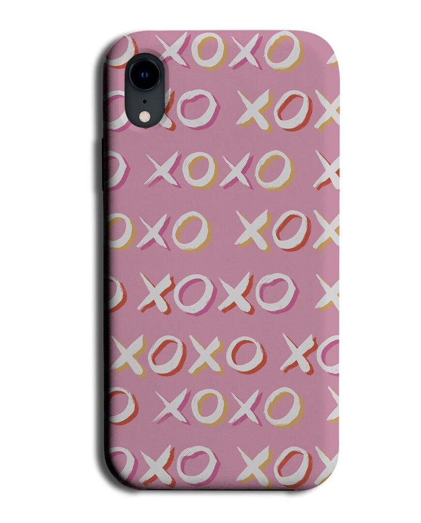 Pink XOXO Writing Phone Case Cover Words Wording XO Girly Kisses Kiss Girl DG99
