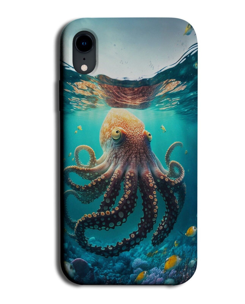 Wild Octopus Photo Phone Case Cover Picture Kraken Octopuses Tentacles Blue DE92