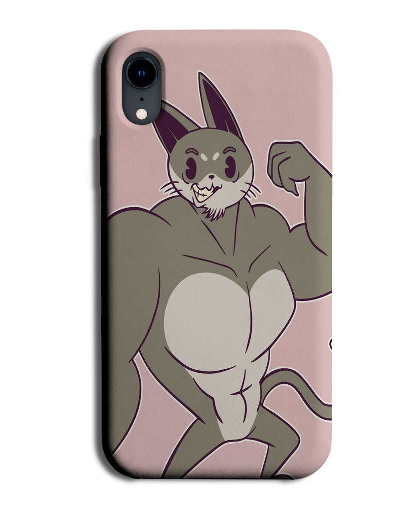 Funny Muscle Cat Phone Case Cover Muscle Bodybuilder Gymfreak Gym Freak P127