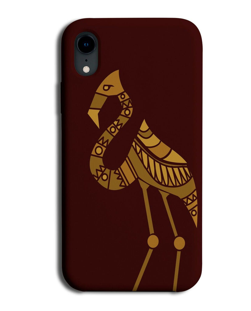 Steampunk Flamingo Phone Case Cover Bronze Coloured Flamingos Shapes J379
