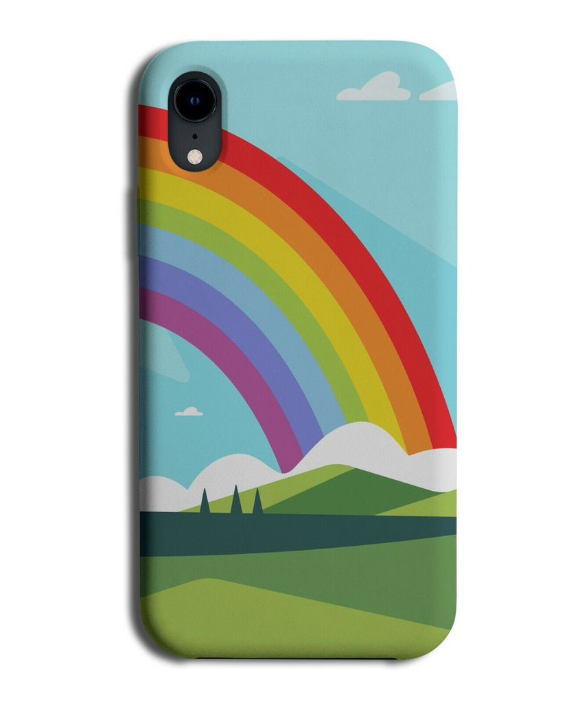 Geometric Rainbow Shapes Phone Case Cover Shaped Picture Nature Scene K213
