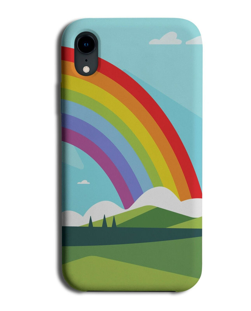 Geometric Rainbow Shapes Phone Case Cover Shaped Picture Nature Scene K213