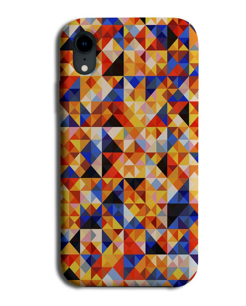 Colourful Pixels Mosaic Phone Case Cover Mosaics Pixel Shapes Geometric K983