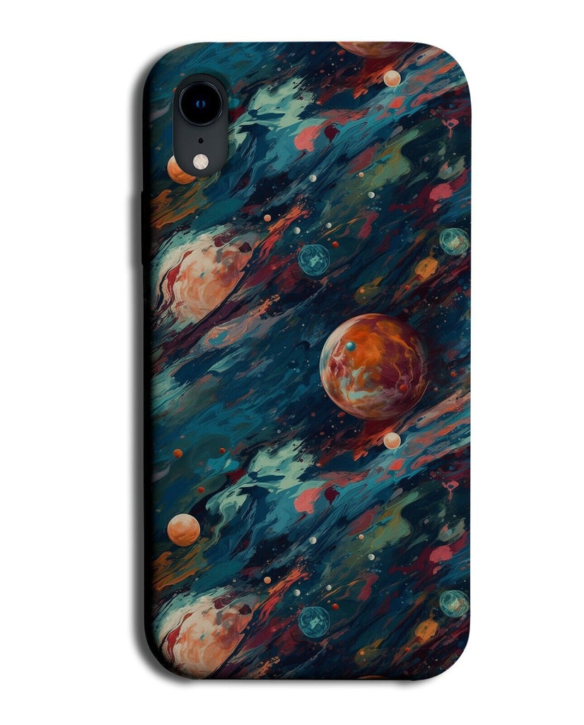 Abstract Oil Painting Planets In Space Phone Case Cover Planet Mars Jupiter CV09