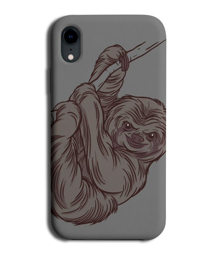 Sloth Sketch Design Phone Case Cover Sloths Sketched Drawing Picture Hairy K287