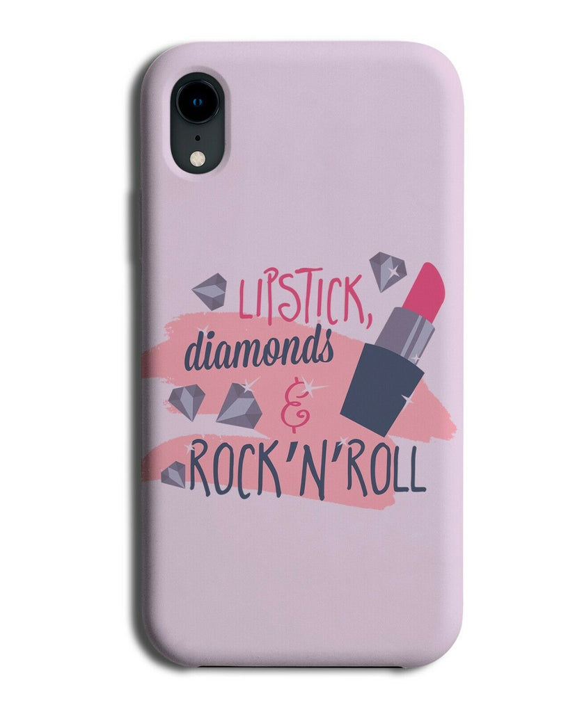 Lipstick Diamonds and Rock n Roll Phone Case Cover Make Up Makeup Lip Stick E370