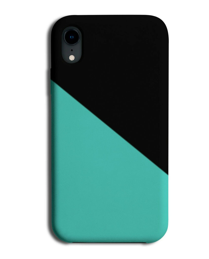 Black & Turquoise Green Phone Case Cover Pitch Dark Mens Shades Subtle i450